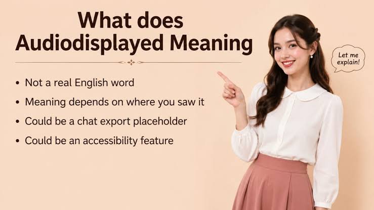 audiodisplayed meaning